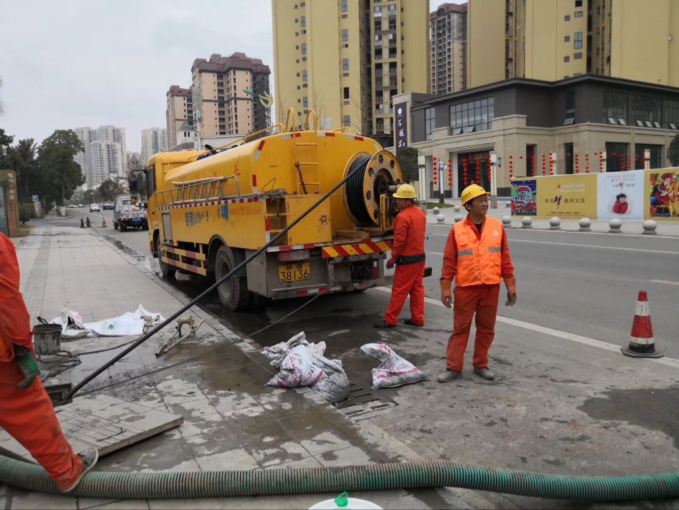 新都排污管道清淤-管道清洗